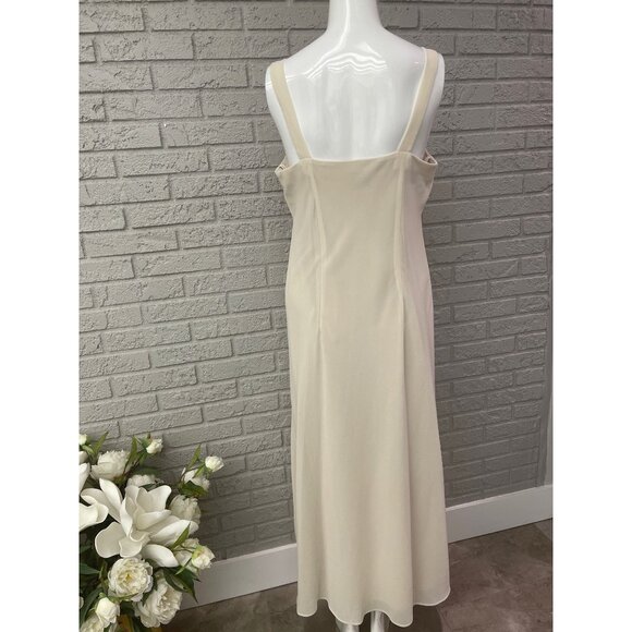 R&M Richards Women's Formal Cream Sequin Dress with Jacket Mother of the Bride 2 - Picture 4 of 13